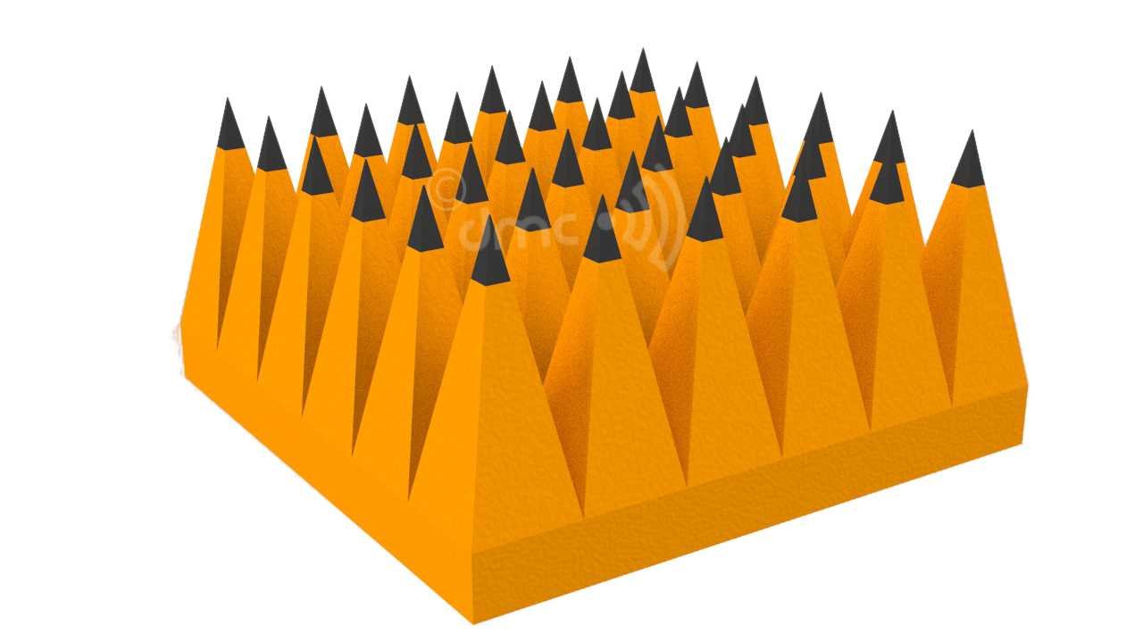 Pyramidal RF Anechoic Chamber material 30cm