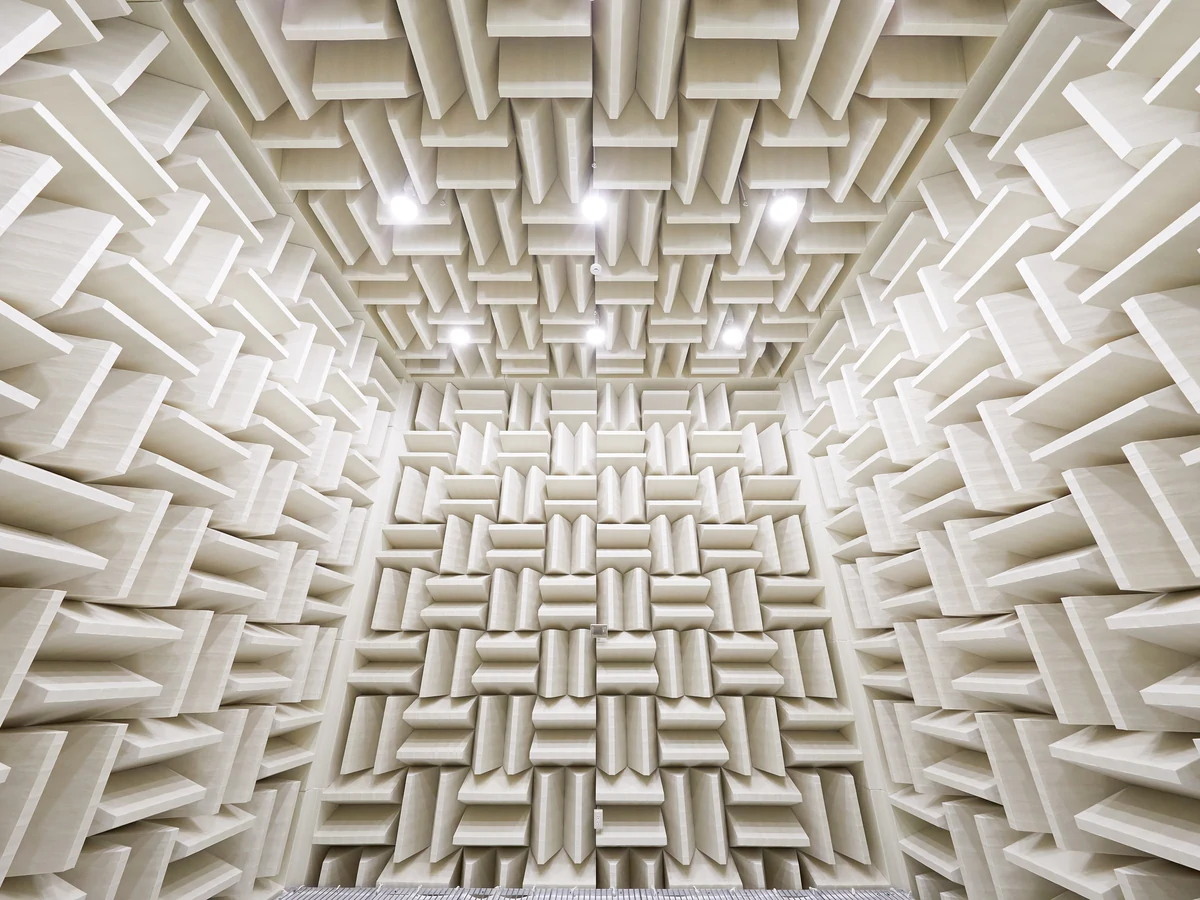 Fully Anechoic Chamber Setup Acoustic Wedges Display Fully Anechoic Chamber Setup Acoustic Wedges Display