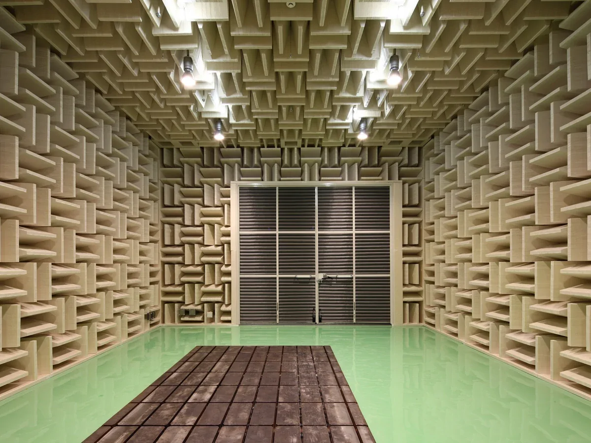 semi anechoic chamber with big door for automobile entry semi anechoic chamber with big door for automobile entry